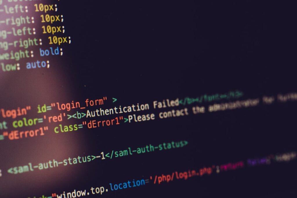 Source code showing Authentication Failed error message, representing the WordPress REST API 401 confirmation testing process